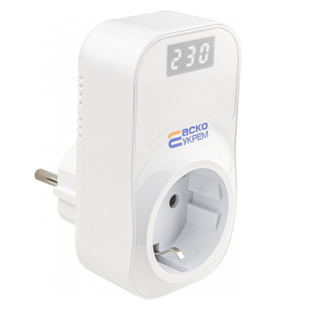 Реле контроля напряжения розеточное АСКО URate S-16 AC 230V 16A, A0010230004