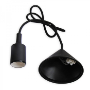 Патрон підвісний Feron LH127, E27, чорний, 5459