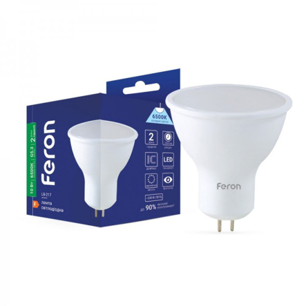 Лампа LED Feron LB-217, 10W, 6500K, GU5.3, 230V, MR16 - 1