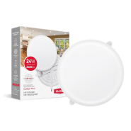 LED-світильник точковий вбудований MAXUS SP Adjustable, 24W, 4100K, 2400Lm, Circle, 173х173х20 мм, 1-MSP-2441-CA