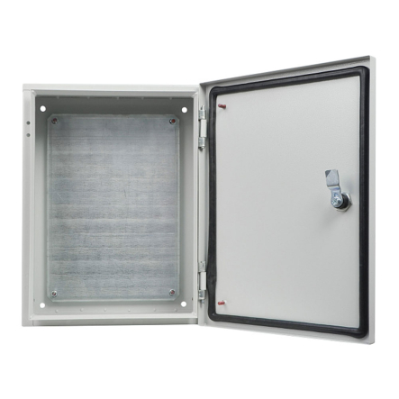 Щит металлический с монтажной панелью АСКО-Укрем, 40х30х20 мм, IP54, серия UBox, A0260020016