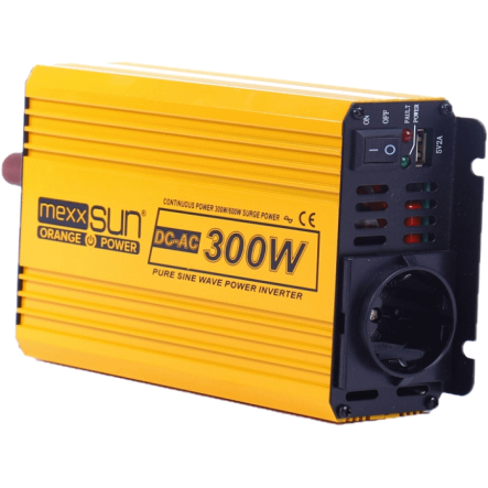 Інвертор напруги Mexxsun MXSPSW-300 (YX-300W-S), 12V/220V, 300W, правильний синус - 5