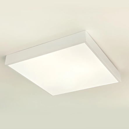 Люстра LED Sirius GLD-23415 WT, 20W*2, ⌀400, квадрат, белая - 1