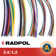 Трубка термоусадочная RADPOL, RCH1 2,4/1,2Х1-К красная