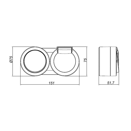 Выключатель HOROZ xOne 1кл накладной +роз. с з/к с крышкой, 16А, IP54, серый, 406-240000-923