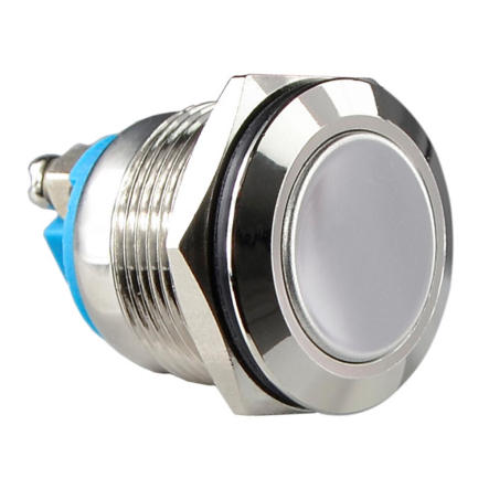 TY 19-211A Scr Кнопка металлическая, АСКО-УКРЕМ, A0140010104, плоская 19мм 1NO, винтовое соединение - 1