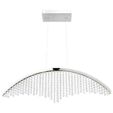 Люстра HOROZ Electric VOYAGER-12, 12W, 4000K, 840Lm, 180-260V, 410х1200мм, хром, хрусталь, 019-041-0012-010 - 1