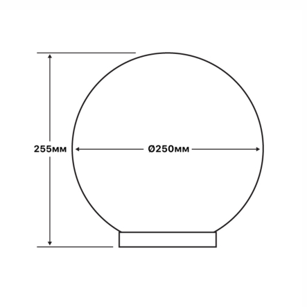 Шар сад-парковый VIOLUX SFERA 40W, Е27, 250мм, опал, 500130