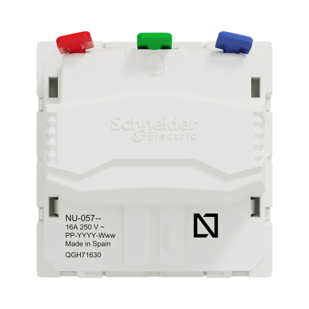 Розетка с заземлением, со шторками, 16А Schneider Electric UNIСA New, белый, NU305718