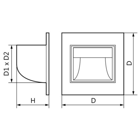 Светильник тротуарный Feron JD12, 2W, 230V, 4000K, 100Lm, 5844