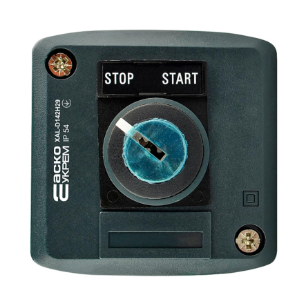 Пост одноместный, переключатель 2-х позиционный с ключом АСКО-УКРЕМ XAL-D142H29, A0140020059