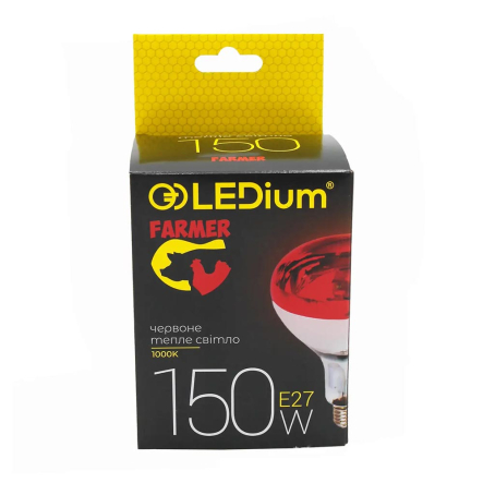 Лампа инфракрасная ИКЗК LEDium 230-150 Вт, R95, Е27, 1000К