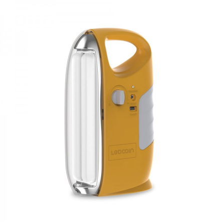 Фонарь аккумуляторный Ledcoin EL304, 10Вт, оранжевый