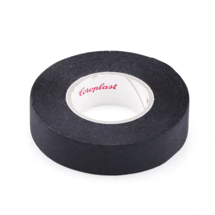 Изолента х/б ворса Coroplast 20м*0,3мм*19мм, черная - 1