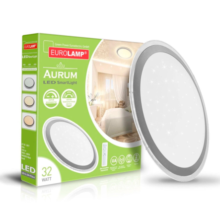 Многофункциональный светильник EUROLAMP, Smart Light, 32W, 3000K-6500K, LED-SL-32W-N8(deco)