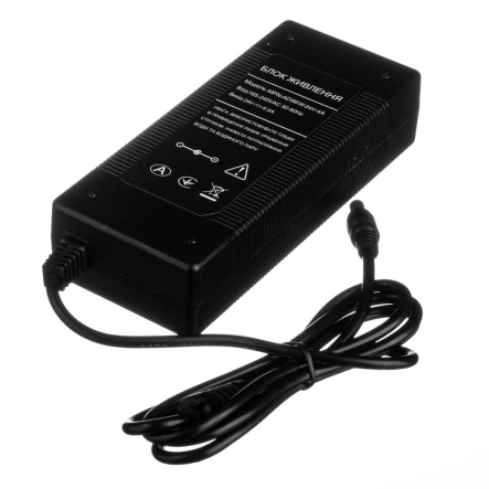 Блок питания пластиковый 24V 4А - 96W со штекером и кабелем 5.5х2.5 мм IP20 AVT
