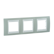 Рамка 3-местная морская волна/белый Schneider Electric Uniсa PLUS, MGU6.006.870