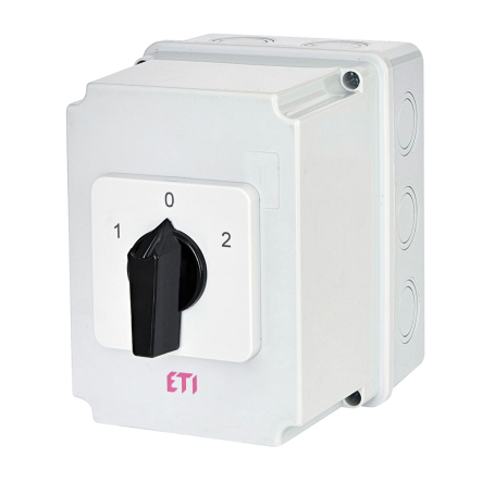 Переключатель ETIMAT CS 40 53 PN2 (3p_"1-0-2"корп./ IP65"_с/ч_40A), 4773199 - 1