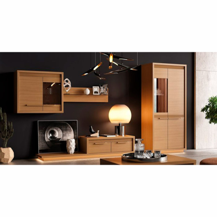 Тумба подвесная Мебус Прайм 2Д 900х365х800 мм, дуб, панакота/лофт