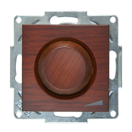 Светорегулятор EL-BI ZENA, 800 Вт + подсветка (механизм), темный орех, 609-012900-292