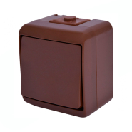 Вимикач 1-кл (IP44) коричневий, VHE-1-KR, Hermetics, ETI