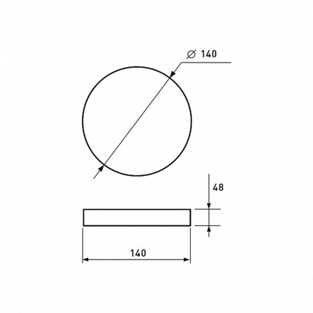 Светильник светодиодный EUROLAMP, 12W, 5000K, IP65, с датчиком движения - 2