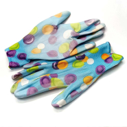 Рукавички жіночі SEVEN PL 69179, разм.- 8, синтетичні, поліуретанове покриття, кольоровий принт