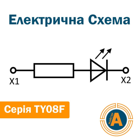 Сигнальная арматура АСКО-УКРЕМ TY08F, AC/DC, 24 В, красная, A0140030201
