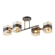 Люстра VALESO V 6359-4 BK+FG