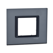 Рамка Schneider Electric Uniсa Class 1-я, чорне скло, MGU68.002.7C1