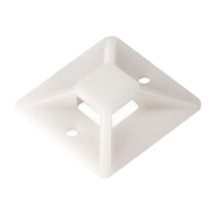 Площадка 40х40 самоклеющаяся белая под хомут (20шт) IEK, UHP30-40-020 - 1