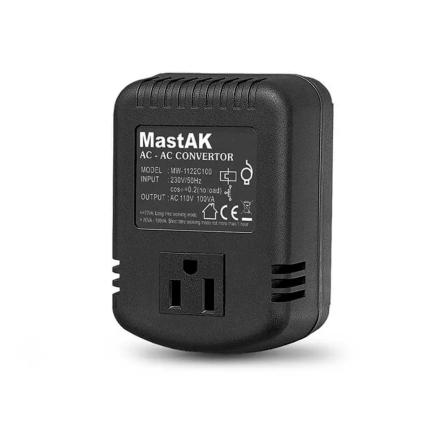 Перетворювач напруги (адаптер) з 220В на 110В, 100W, Mastak MW-1122C100 - 1