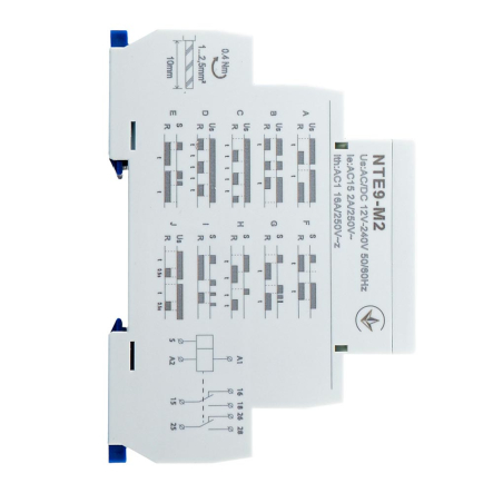 Реле времени асимметричного цикла АСКО-УКРЕМ NTE9-M2 AC/DC 12-240V, A0010240006