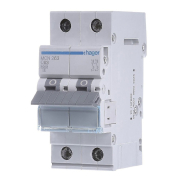 Автоматический выключатель HAGER MCN263, 2P, 63A, С 6kA, 2M