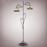 Торшер N&B Light "КЕМАР" 2хЕ27, 780х1770мм, малахит/беж