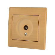 Розетка ТВ проходная Lezard MIRA, Клен, 701-4747-129