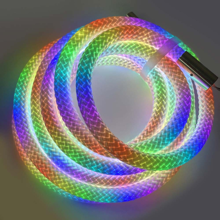 Лента RGB плетёная с пультом, 5 м, 250 LED, управление через приложение - 1