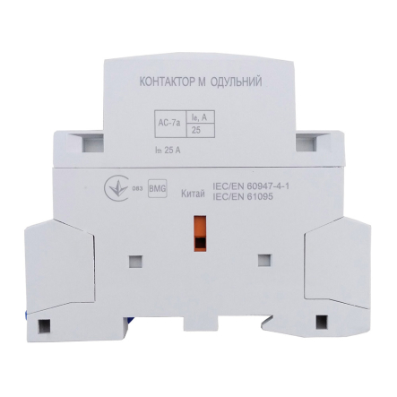 Контактор модульный TechnoSystems КМ-2-25-40 25А 230AC 4NO 4р 2мод., TNSy5503871