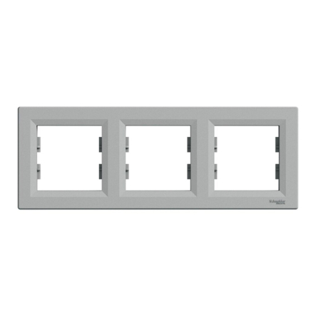 Рамка 3-постова, горизонтальна, Schneider Electric ASFORA, алюміній, EPH5800361 - 1