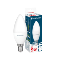 Лампа світлодіодна ENERLIGHT, 9 Вт, 4100K, E14, 220 В, C37
