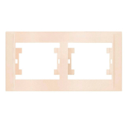 Рамка подвійна горизонтальна Makel Defne, крем, 42010702