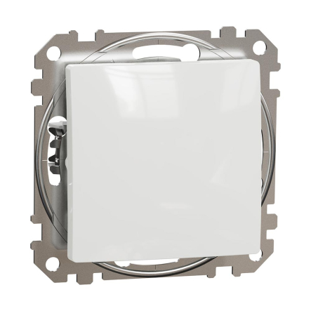 Вимикач одноклавішний Schneider Electric Sedna Design, білий, SDD111101 - 1