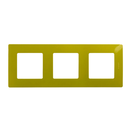 Рамка 3 поста Legrand Etika, 672543, папоротник - 1