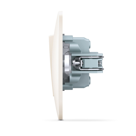 Выключатель VIDEX BINERA двухклавишный, кремовый, VF-BNSW2-CR - 6