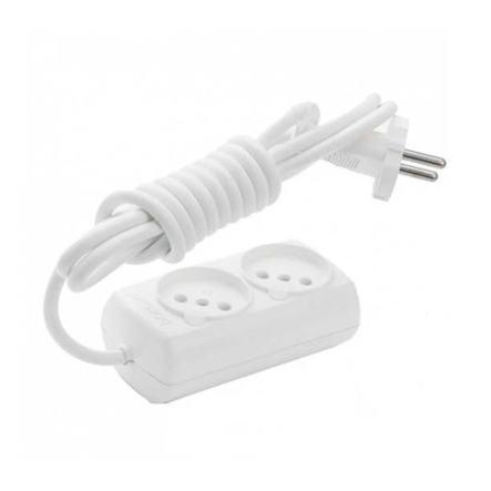 Удлинитель 2 гн., 3 м Borsan BR-1542-3 - 1