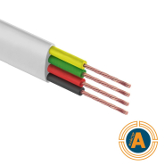 Кабель зв'язку телефонний 4-жильний білий