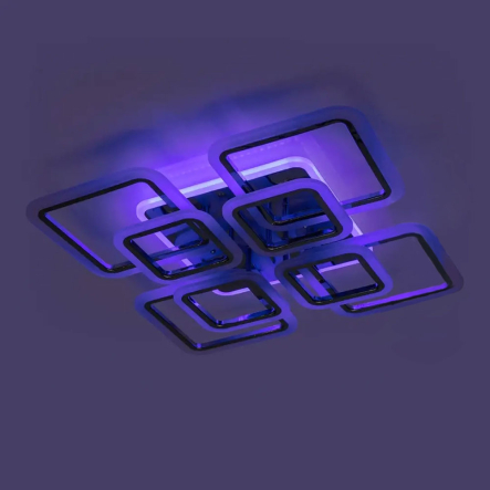 Люстра LED VATAN light 1127/4+4 хром