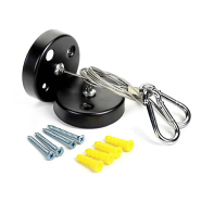 Комплект для подвесного линейного светильника VIDEX HB022, 60х 60mm, длина кабеля 1,5м, чёрный