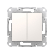 Вимикач двоклавішний Schneider Electric Sedna, слонова кістка, SDN0300123