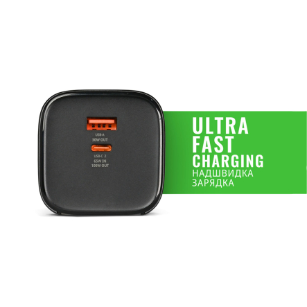 Повербанк (УМБ) 20000mAh VIDEX VPB-350, 130W PD100W + Display - 20